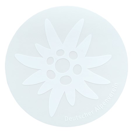 Aufkleber Edelweiß, transparent